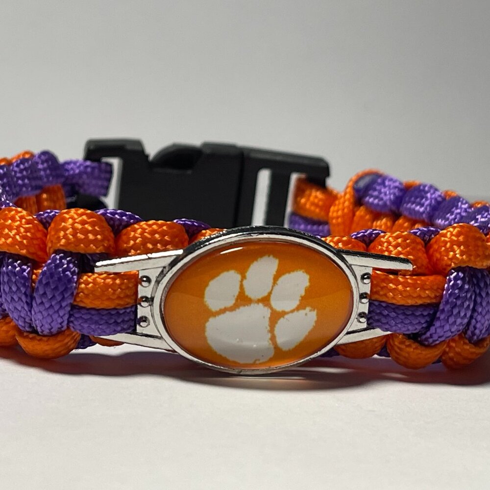 Clemson Tigers NCAA Paracord Bracelet NEW